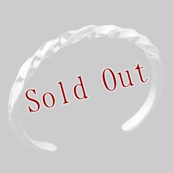 画像2: ナバホ族 Lyle Secatero #6スクエア ツイスト ライトニング バングル