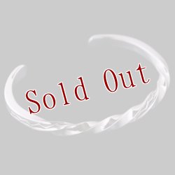 画像4: ナバホ族 Lyle Secatero #6スクエア ツイスト ライトニング バングル