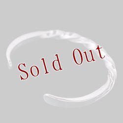 画像5: ナバホ族 Lyle Secatero #6スクエア ツイスト ライトニング バングル