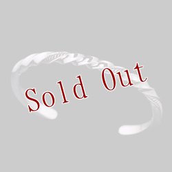 画像1: ナバホ族 Lyle Secatero #6スクエア ツイスト ウォーター バングル