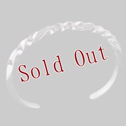 画像2: ナバホ族 Lyle Secatero #6スクエア ツイスト ウォーター バングル