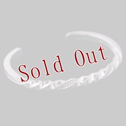 画像4: ナバホ族 Lyle Secatero #6スクエア ツイスト ウォーター バングル