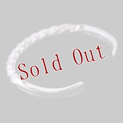 画像5: ナバホ族 Lyle Secatero #6スクエア ツイスト ウォーター バングル