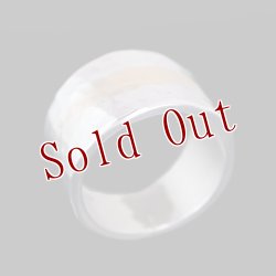 画像2: ナバホ族 Bruce Morgan 14K/SS ハンマーテクスチャ リング