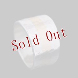 画像3: ナバホ族 Bruce Morgan 14K/SS ハンマーテクスチャ リング