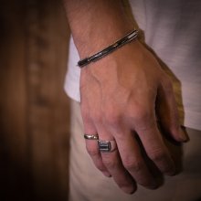 着用画像3: 【コラボ企画】Bruce Morgan×RIVER MAIL 14K チゼル シグネチャー リング
