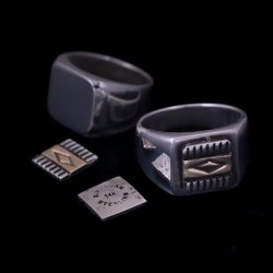 画像6: 【コラボ企画】Bruce Morgan×RIVER MAIL 14K ダイヤ シグネチャー リング