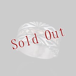 画像1: 【RIVER MAIL企画】ナバホ族 Bruce Morgan 1/2 14K サンバースト 4ダイヤ+アロー リング