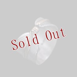 画像4: ナバホ族 Harvey Mace 12KGF イーグルフェザー ストレート リング