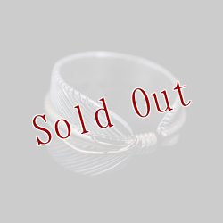 画像6: ナバホ族 Harvey Mace 12KGF イーグルフェザー ストレート リング