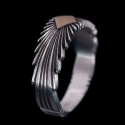 画像4: ナバホ族 Pat Bedonie 1/4” 14K サンバースト リング