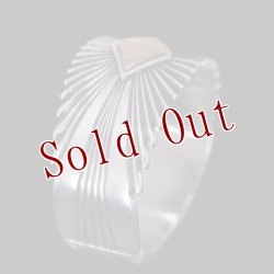 画像4: ナバホ族 Pat Bedonie 1/2” 14K サンバースト リング