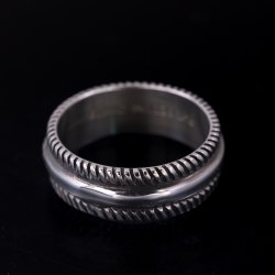 画像4: ナバホ族 Pat Bedonie 1/4" SS チゼル リング