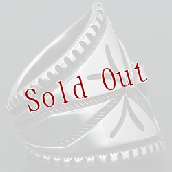 画像4: ナバホ族 Harrison Jim 1 1/4” バンプアウト スタンプ インゴットシルバー リング 23.5号