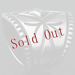 画像6: ナバホ族 Harrison Jim 1 1/4” バンプアウト スタンプ インゴットシルバー リング 23.5号