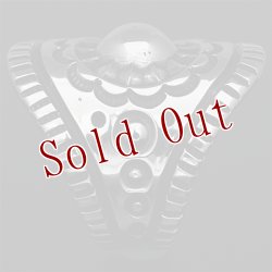 画像4: ナバホ族 Harrison Jim 1 1/4” バンプアウト スタンプ インゴットシルバー リング 24.5号