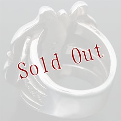 画像7: ナバホ族 Clendon Pete ケトー アップリケ リング 22号 20号 18号