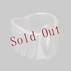 画像5: ナバホ族 Jacob D. Morgan イーグル バンプアウト テクスチャ― リング 22号