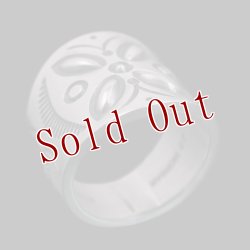 画像4: ナバホ族 Jacob D. Morgan バンプアウト/スタンプ シルバー リング 21.5号