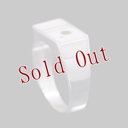 画像3: ナバホ族 Veronica Benally アイボリー/ターコイズ インレイ リング 14号