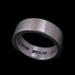 画像1: ナバホ族 Jacob D. Morgan 1/4" 11ga インサイドスタンプ バンド リング 13.5号