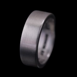 画像3: ナバホ族 Jacob D. Morgan 1/4" 11ga インサイドスタンプ バンド リング 13.5号