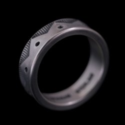 画像2: ナバホ族 Jacob D. Morgan 11ga クラウン ハンドスタンプ バンド リング 19号