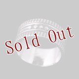 ナバホ族 Lyle Secatero 3/8" フォーディレクション クラウド/レイン リング 23号