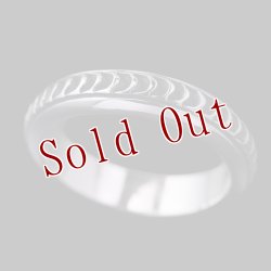 画像1: ナバホ族 Lyle Secatero #4ハーフラウンド ウォーター リング 23号