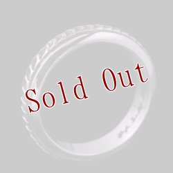 画像2: ナバホ族 Lyle Secatero #4ハーフラウンド ウォーター リング 23号