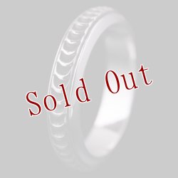 画像3: ナバホ族 Lyle Secatero #4ハーフラウンド ウォーター リング 23号