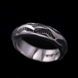 ナバホ族 Lyle Secatero #4ハーフラウンド ライトニング リング 14号