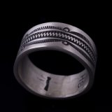 ナバホ族 Herman Smith 3/8" クラシックスタイル リング 23.5号