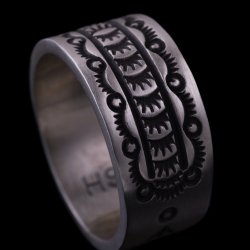 画像4: ナバホ族 Herman Smith 3/8" クラシックスタイル リング 20.5号