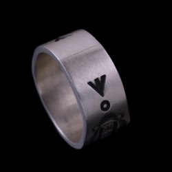 画像2: ナバホ族 Herman Smith 3/8" クラシックスタイル リング 18号