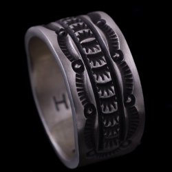 画像4: ナバホ族 Herman Smith 3/8" クラシックスタイル リング 18号