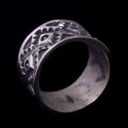 画像2: ナバホ族 Sunshine Reeves 1/2" クラシックスタイル リング 16号