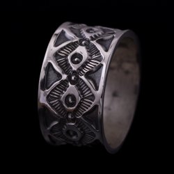 画像3: ナバホ族 Sunshine Reeves 1/2" クラシックスタイル リング 20号