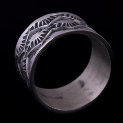 画像2: ナバホ族 Sunshine Reeves 1/2" クラシックスタイル リング 24号