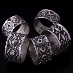 画像4: ナバホ族 Sunshine Reeves 1/2" クラシックスタイル リング 16号
