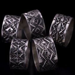 画像5: ナバホ族 Sunshine Reeves 1/2" クラシックスタイル リング 16号