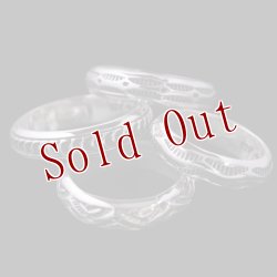 画像4: ナバホ族 Lyle Secatero #4ハーフラウンド ウォーター リング 23号