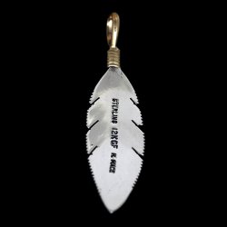 画像2: 【再入荷】ナバホ族 Harvey Mace 12KGF イーグルフェザー ペンダント M/ストレート チェーン付き