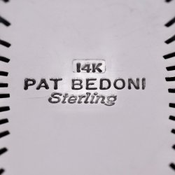 画像5: ナバホ族 Pat Bedonie #1FL 14K サンバースト ペンダント