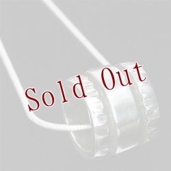 画像3: ナバホ族 Bruce Morgan 1/4" 3/8" シルバー チゼルワーク プレーン ペンダント チェーン付き