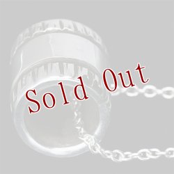 画像4: ナバホ族 Bruce Morgan 1/4" 3/8" シルバー チゼルワーク プレーン ペンダント チェーン付き