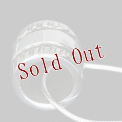 画像5: ナバホ族 Bruce Morgan 1/4" 3/8" シルバー チゼルワーク プレーン ペンダント チェーン付き