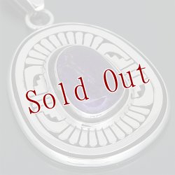 画像4: ナバホ族 Leonard Nez スギライト ケトー オーバーレイ ペンダント