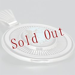 画像4: ナバホ族 Leonard Nez ナンバーエイト サンバースト オーバーレイ ペンダント