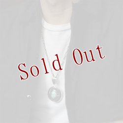 画像7: ナバホ族 Leonard Nez ナンバーエイト サンバースト オーバーレイ ペンダント